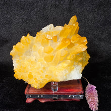 Load image into Gallery viewer, Golden Healer Quartz Cluster Display – 黄金治癒者水晶簇摆件