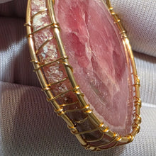 Load image into Gallery viewer, Rhodochrosite Wire Wrapped Pendant – 红纹石绕线吊坠