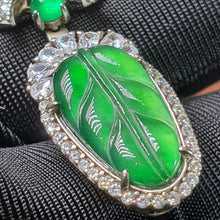 Load image into Gallery viewer, Jadeite Leaf Pendant Necklace – Growth & Harmony