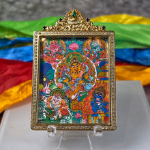 Load image into Gallery viewer, Hand-Drawn Tibetan 5 Jambhala Pendant – 手绘藏传五路财神吊坠