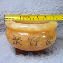 Load image into Gallery viewer, Yellow Jade Ju Bao Peng Wealth Bowl – Abundance & Prosperity