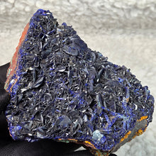 Load image into Gallery viewer, Raw Azurite Specimen Display (Laos) – 老挝原矿蓝铜矿标本摆件