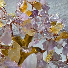 Load image into Gallery viewer, Citrine & Amethyst Wealth Ingot Tree – Prosperity, Abundance & High-Vibration Energy