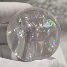 Load image into Gallery viewer, Clear Azeztulite Sphere Display – 白阿赛水晶球摆件