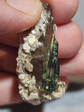 Load image into Gallery viewer, Green Tourmaline with Smoky Citrine
