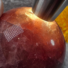 Load image into Gallery viewer, Strawberry Quartz Sphere – 草莓晶圆球摆件
