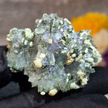 Load image into Gallery viewer, Fluorite on Quartz with Arsenopyrite & Dolomite Specimen (Yaogangxian Mine, Hunan, China) – 湖南瑶岗仙矿萤石共生石英毒砂方解石白云石矿物标本