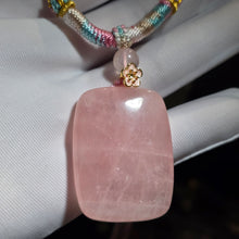 Load image into Gallery viewer, Madagascar Rose Quartz Pendant – 马达加斯加粉晶吊坠