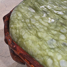 Load image into Gallery viewer, Green Serpentine Stool – Grounding Energy & Prosperity Crystal Furniture