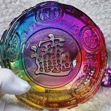 Load image into Gallery viewer, Rainbow Liuli Wealth Bowl Display – 彩虹琉璃聚宝盆摆件