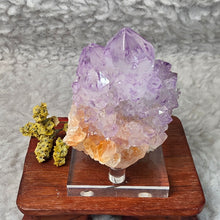 Load image into Gallery viewer, Spirit Quartz with Citrine Cluster Display – 仙人掌水晶伴黄水晶簇摆件