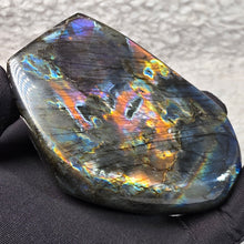 Load image into Gallery viewer, Labradorite Slab Display – Rare Multi-Colour Flash & Protective Energy