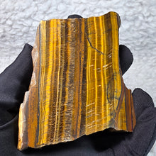 Load image into Gallery viewer, Yellow Tiger Eye Slab Display – Wealth Focus, Confidence & Protective Energy
