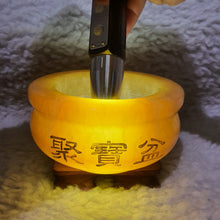 Load image into Gallery viewer, Yellow Jade Ju Bao Peng Wealth Bowl – Abundance & Prosperity