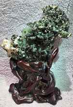 Load image into Gallery viewer, Prehnite with Epidote Display – Heart Wisdom, Calm Abundance & Collector Mineral