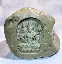 Load image into Gallery viewer, Gobi Jasper Manjushri Bodhisattva Carving Display – 文殊菩萨