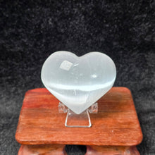 Load image into Gallery viewer, Selenite Heart Shaped Display – Natural Energy Cleansing Crystal