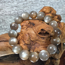 Load image into Gallery viewer, Gold & Grey Sunstone Bracelet – Confidence, Vitality & Grounded Light