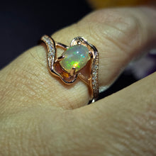 Load image into Gallery viewer, Ethiopian Opal Ring (Adjustable) – 埃塞俄比亚欧泊可调节戒指