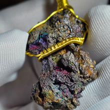 Load image into Gallery viewer, Iridescent Goethite Wire Wrapped Pendant – 彩虹针铁矿绕线吊坠 (Copy) (Copy)