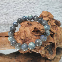 Load image into Gallery viewer, Good Grade Labradorite Bracelet – Protection • Intuition • Energy Shielding