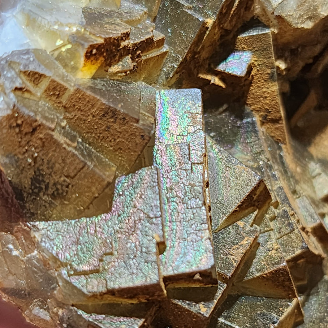 🌈✨ Iridescent Rainbow Fluorite — A Shield of Light & Clarity ✨🌈