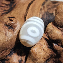 Load image into Gallery viewer, 🤍 White Agate Dzi Bead – Purity, Protection &amp; Balance
