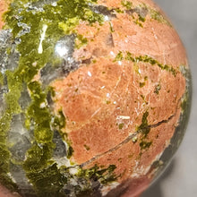 Load image into Gallery viewer, 🌿 Unakite Sphere – Powerful Emotional &amp; Spiritual Support

