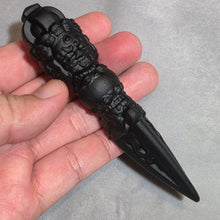 Load image into Gallery viewer, Obsidian Vajra Phurba – Sacred Dagger of Protection
