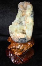 Load image into Gallery viewer, Jumbo Green Apophyllite with Stilbite Mineral Specimen (Maharashtra, India) – 印度马哈拉施特拉邦大型绿色鱼眼石共生辉沸石天然矿物标本
