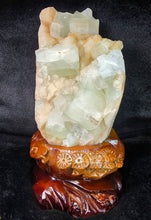 Load image into Gallery viewer, Jumbo Green Apophyllite with Stilbite Mineral Specimen (Maharashtra, India) – 印度马哈拉施特拉邦大型绿色鱼眼石共生辉沸石天然矿物标本
