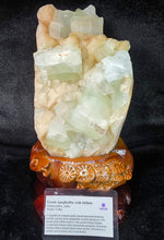 Load image into Gallery viewer, Jumbo Green Apophyllite with Stilbite Mineral Specimen (Maharashtra, India) – 印度马哈拉施特拉邦大型绿色鱼眼石共生辉沸石天然矿物标本
