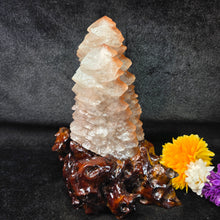 Load image into Gallery viewer, Pagoda Calcite Mineral Display (Hubei, China) – 中国湖北天然宝塔方解石矿物摆件
