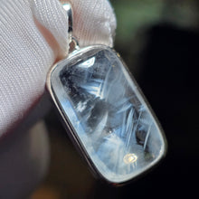 Load image into Gallery viewer, Blue Needle Quartz Pendant – 天然蓝针水晶吊坠
