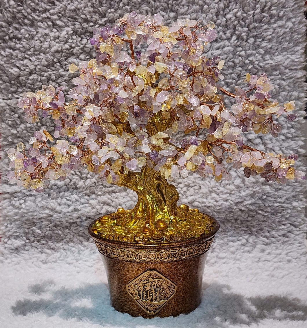 🌳✨ Crystal Tree – Feng Shui Abundance Tree (Citrine & Amethyst or Citrine)✨🌳