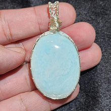 Load image into Gallery viewer, In-House Wire-Wrapped Caribbean Calcite Pendant
