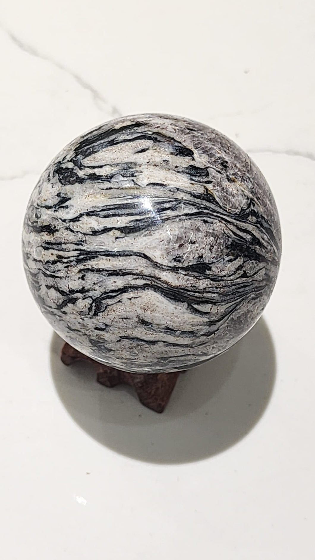 ⚪ Zebra Calcite Sphere ⚪