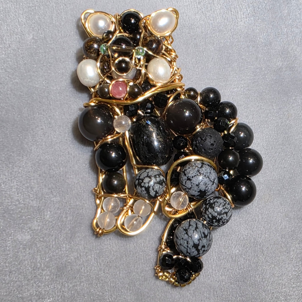 ✨ Handcrafted Wire Wrapped Dog – Guardian & Energy Companion ✨