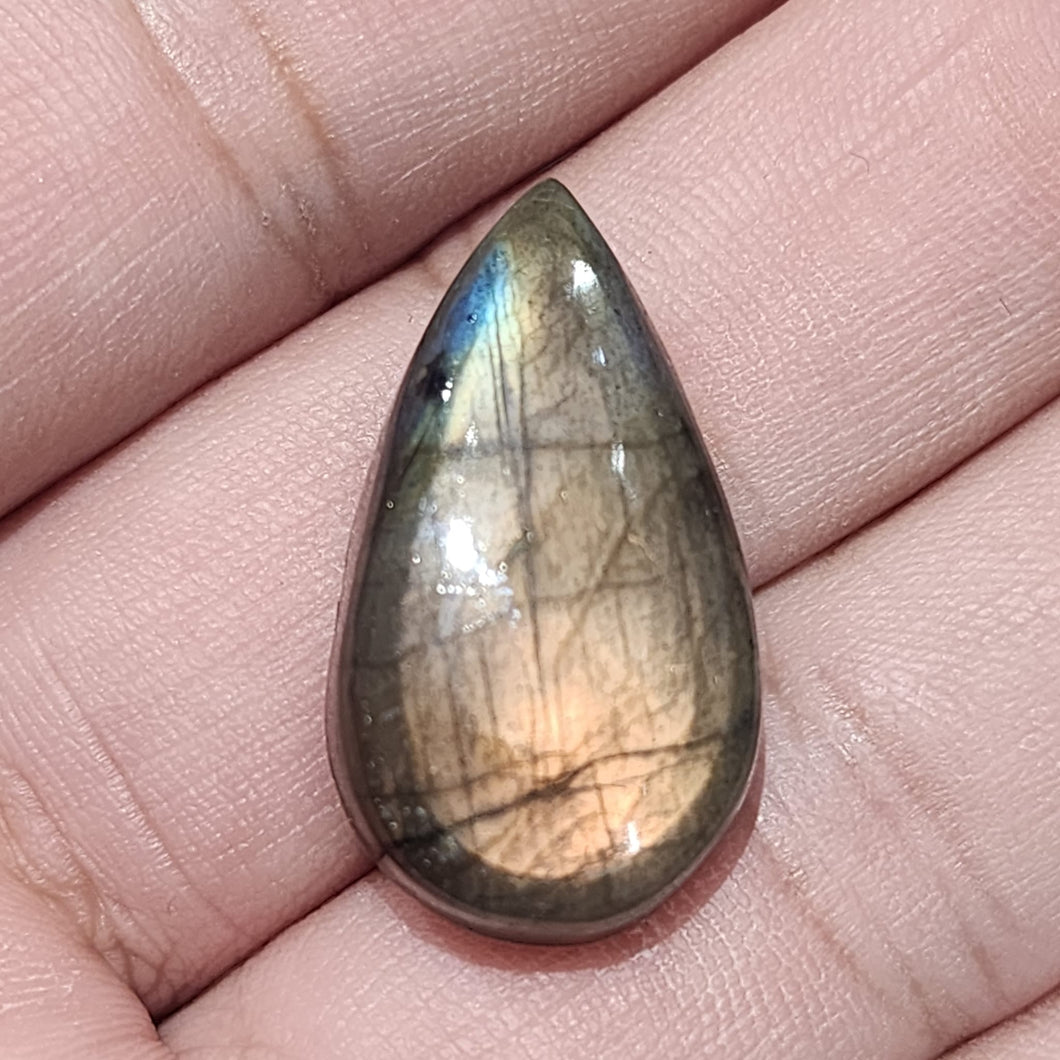 ✨ Natural Labradorite Cabochon  – Iridescent Flash  | For Jewelry Making, Healing & Collection