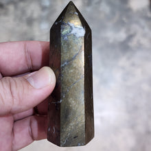 Load image into Gallery viewer, 🌈 Chalcopyrite Pointer – Amplify Energy &amp; Manifest Your Intentions

