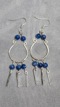Load image into Gallery viewer, Clarity in Every Step – Blue Kyanite Earrings (In-House Customised)
