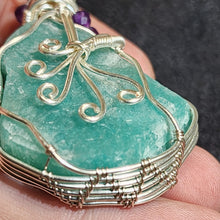 Load image into Gallery viewer, 🌿 Raw Amazonite Wire-Wrapped Pendant 🌿
