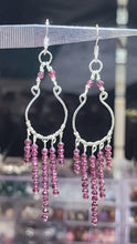 Load image into Gallery viewer, Spark Passion &amp; Confidence – Rhodolite Garnet Earrings (in-house customised)
