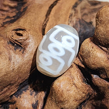 Load image into Gallery viewer, 🤍 White Agate Dzi Bead – Purity, Protection &amp; Balance
