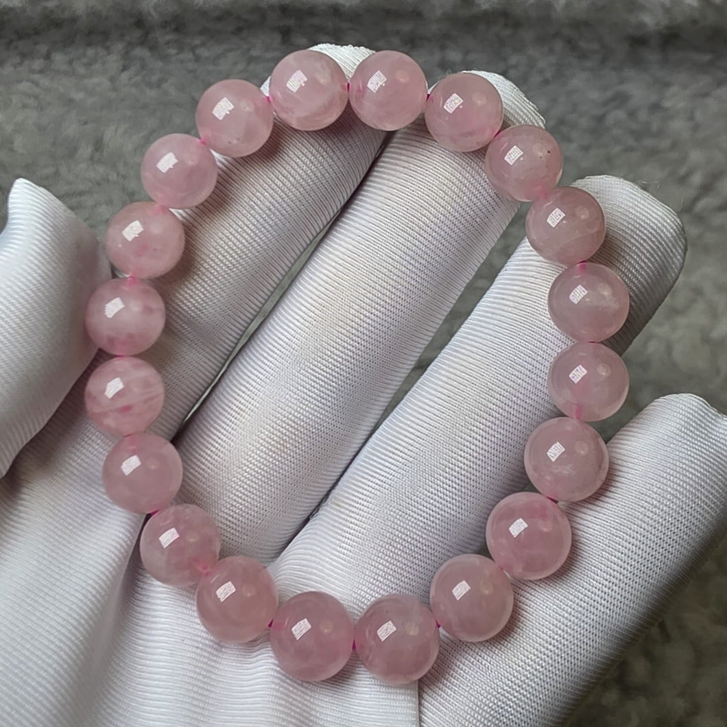 💗 Old Mine Rose Quartz Bracelet – Timeless Love, Deep Heart Healing 💗