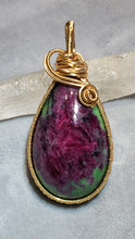 Load image into Gallery viewer, 💚 Ruby Zoisite Wire-Wrapped Pendant (In-House Customised)💕
