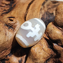 Load image into Gallery viewer, 🤍 White Agate Dzi Bead – Purity, Protection &amp; Balance
