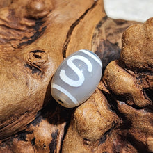 Load image into Gallery viewer, 🤍 White Agate Dzi Bead – Purity, Protection &amp; Balance
