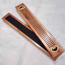 Load image into Gallery viewer, 🪵 Wooden Incense Stick Box with Anti-Fire Mat – Handcrafted &amp; Elegant
