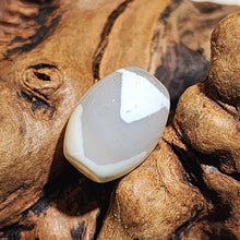 Load image into Gallery viewer, 🤍 White Agate Dzi Bead – Purity, Protection &amp; Balance
